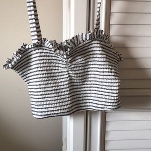 Striped crop top
